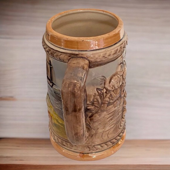 Vintage Freeport Bahamas Beer Mug Stein Pirates Scene - Picture 6 of 8